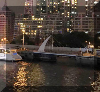 Shanghai Yacht harbour bridge