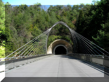 Miho Museum footbridge, Shiga prefecture