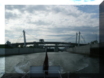 Bridge at Freudenau, Vienna, Austria