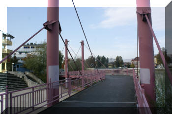 Footbridge in Griesrechenpark, Hallein