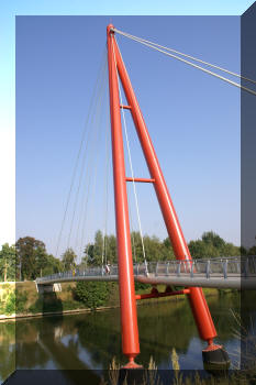 Footbridge in Beernem, Belgium