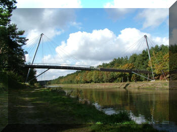 Footbridge in Lommel, Belgium