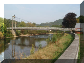 Footbridge in Tilff, Belgium