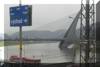 Road bridge, Usti nad Labem, Czechia