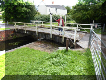 The Bridgwater and Taunton Canal swing bridge at Durston