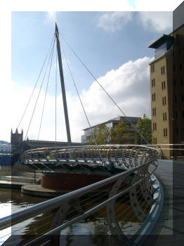 Temple Quay Footbridge, Bristol, England