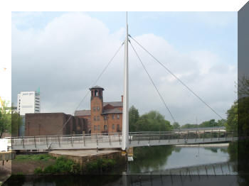 Cathedral Green Footbridge, Derby, England