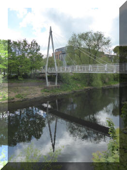 Footbridge in Durham, England