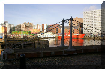 Two disused Canning Dock bridges