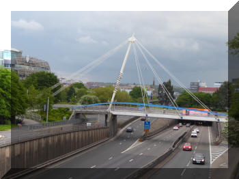 Footbridge in Newcastle, England