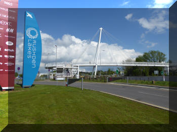 Rushden Lakes footbridge, Rushden, UK