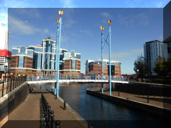 Footbridge at Mariners Canal, Salford