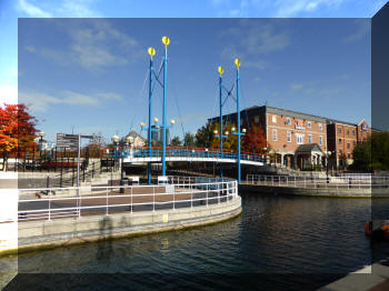 Footbridge at Mariners Canal, Salford