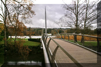 Footbridge at Trentham Gardens, Stoke-on-Trent