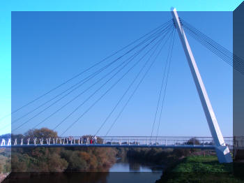 Diglis footbridge, Worcester, England