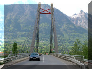 Road bridge in Gilly-sur-Isère, France