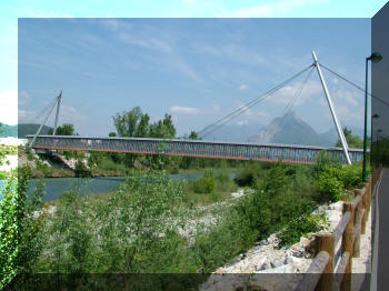 Footbridge in Grenoble, France