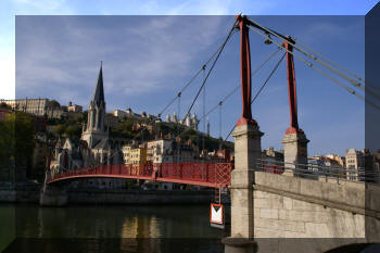 Abbé Paul Couturier, Lyon, France footbridge