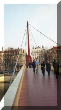 Law Courts footbridge, Lyon, France