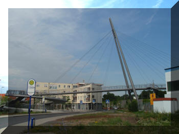 Footbridge in Raunheim, Germany