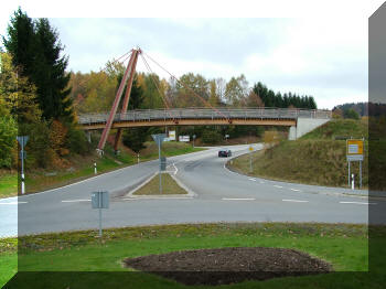 Cycle bridge in Ahornöd, Germany
