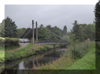 Footbridge in Bocholt, Germany