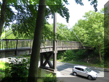 Footbridge in Hürth, Germany