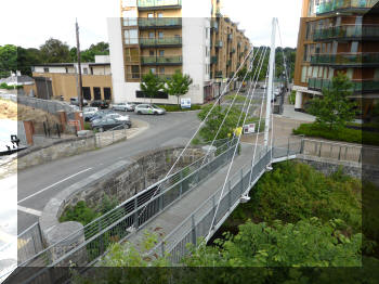 Royal Canal 10th Lock, Dublin, footbridge