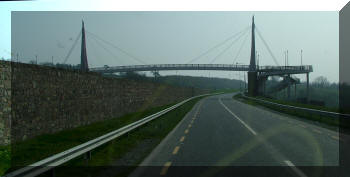 Footbridge across M8 at Upper Glanmire, Co. Cork, Ireland