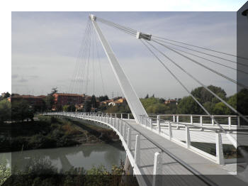 Footbridge in Casalecchio di Reno, Italy