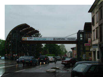 Footbridge in Cella (RE), Italy