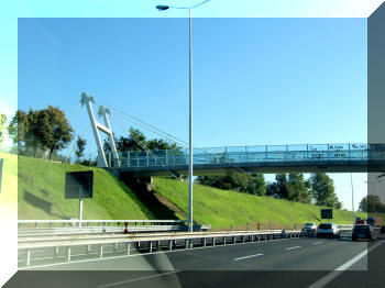 Footbridge in Cinisello Balsamo, Milan, Italy