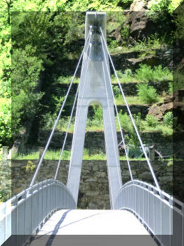 Bourg footbridge, Montjovet, Italy