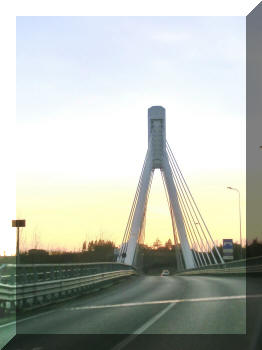 Road bridge in Nizza Monferrato, Italy