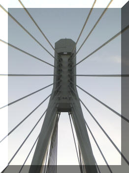 Road bridge in Nizza Monferrato, Italy