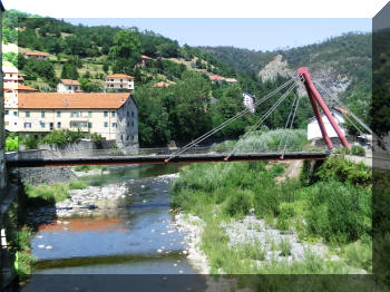 footbridge in Rossiglione, Italy