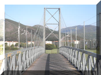 Footbridge in Prato, Italy