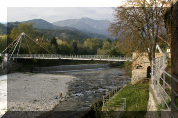 Footbridge in Tarcento (UD), Italy