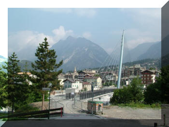 passerella ciclo-pedonale in Bormio (SO), Italy
