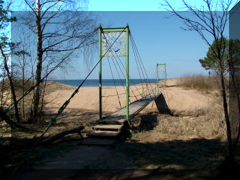 Saulkrasti, Latvia, footbridge