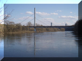 Footbridge in Vingis Park, Vilnius, Lithuania