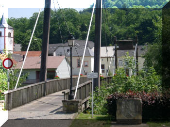 Moersdorf, Luxembourg, footbridge