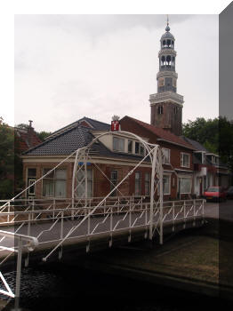 Swing bridge in Aldeboarn, Netherlands