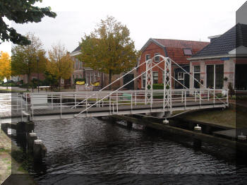 Swing bridge in Aldeboarn, Netherlands