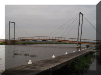 Footbridge in Blauwestad, Netherlands