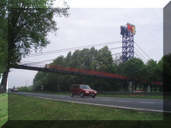 Footbridge in Bedzin, Poland