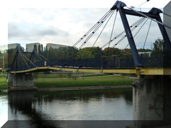 Footbridge in Bydgosczc, Poland