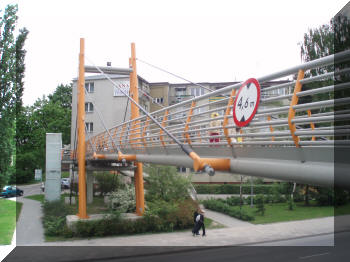Footbridge in Kielce, Poland