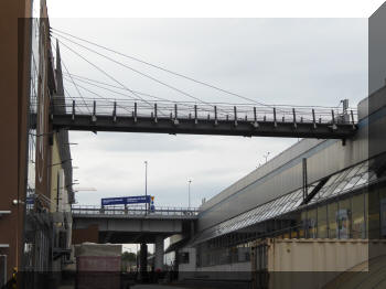 Footbridge at Galeria Krakowska, Krakow, Poland