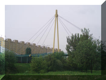 Footbridge in Krakow, Poland